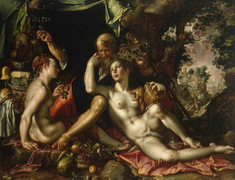 Joachim Wtewael Lot and his Daughters china oil painting image
